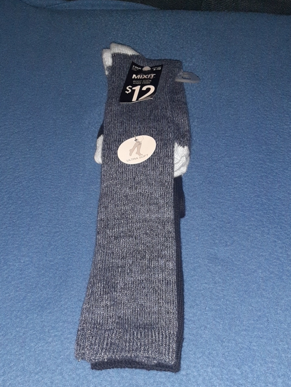 Mixit Women's Heather Gray Crew Socks - Pack